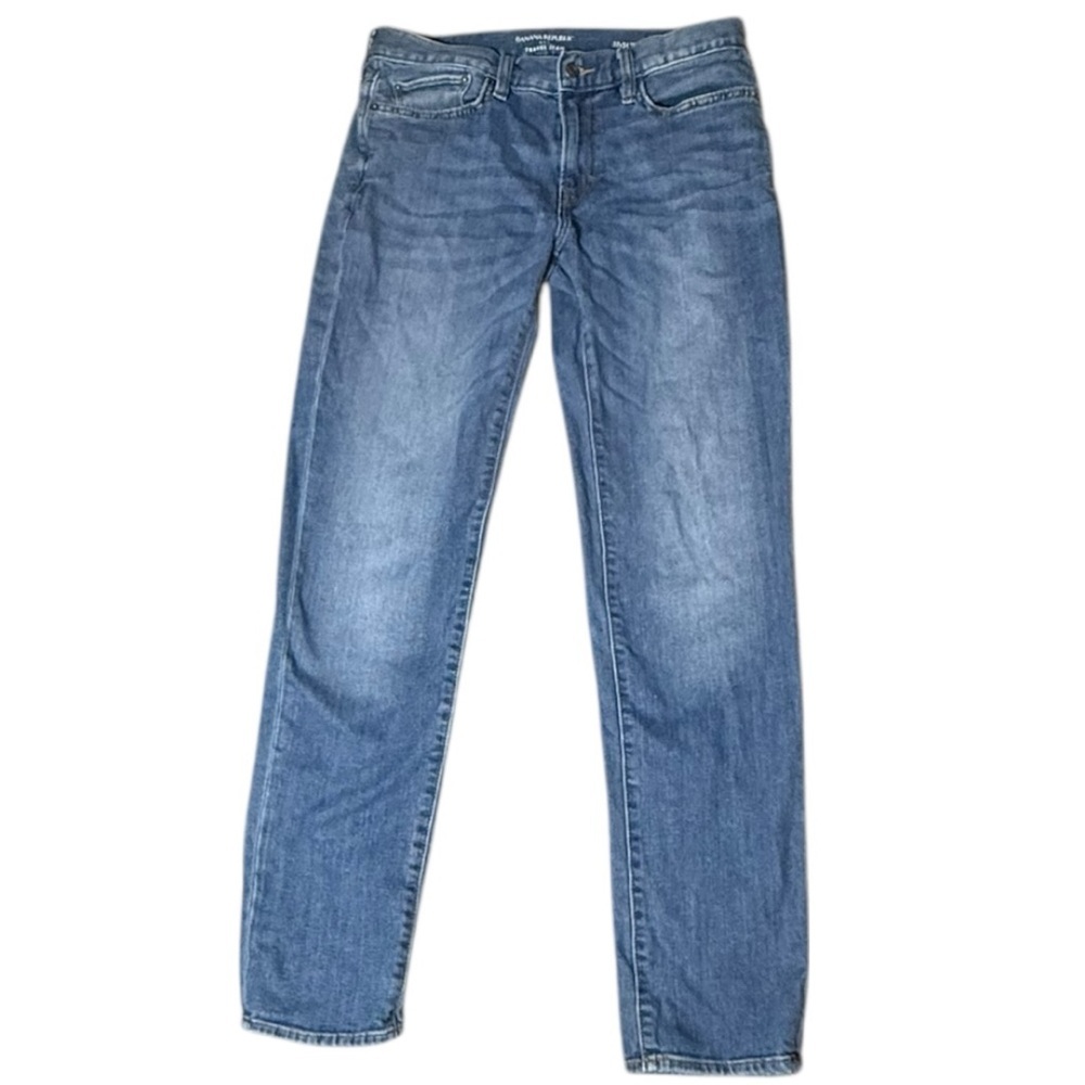 Banana Republic Men's Slim Fit Blue Travel Jean Size 32x34